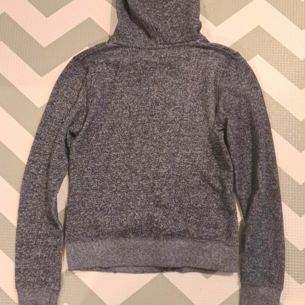Kids DC Shoes Dark Gray Zip-Up Hoodie with Hood - Picture 2 of 3